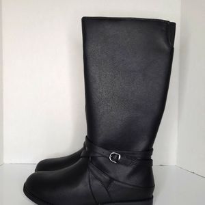 Cat & Jack Girls Black Calf/Knee Boots- Theresa